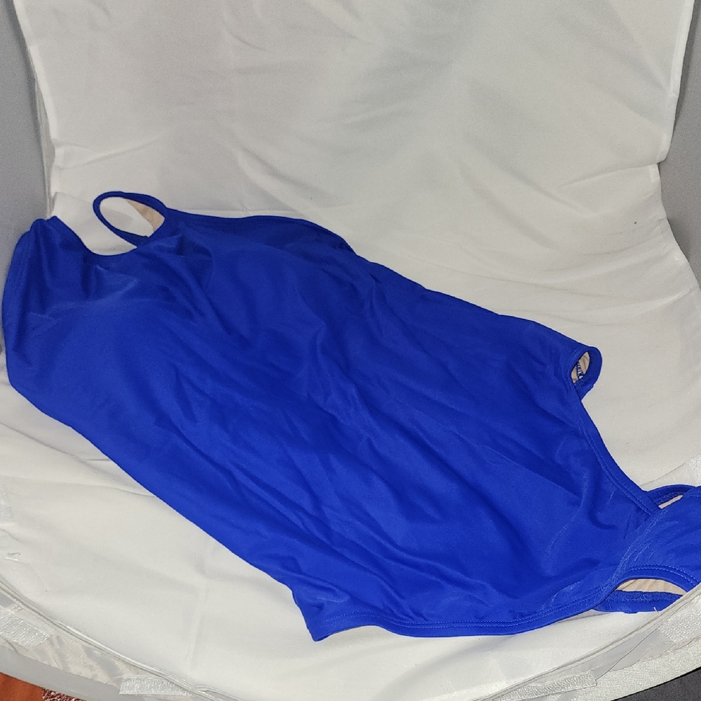 Kona Sol Blue One Piece Swimsuit Classic Design